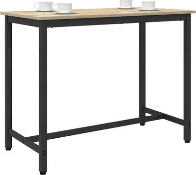 Produktbild von vidaXL Tisch Sonoma-Eiche 100 x 50 x 76,5 cm Ingenieure Holz und Stahl