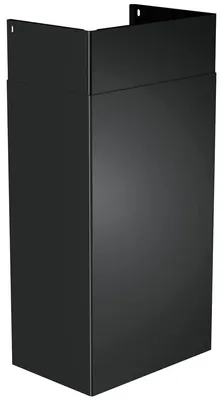 Stahl-Schornsteinabdeckung, rechteckig, 300x500x200 mm, schwarz