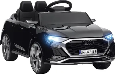 Produktbild von AIYAPLAY Kinder Elektroauto 12V Kinderauto mit 2,4G Fernbedienung, 2 Motoren MP3 Musik & Hupe, Elektrofahrzeug mit Scheinwerfer, 4 gefederte Räder für 3-4 Jahre Kinder, Schwarz