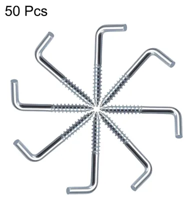Produktbild von 50 Stš¹ck Deckenhaken Schraubhaken Selbstschneidende Kohlenstoffstahl 1.3"