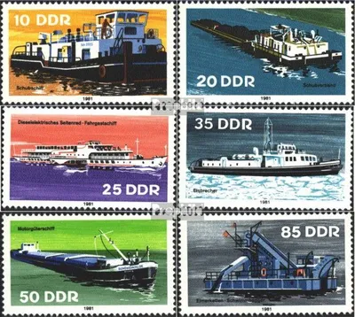 Produktbild von Briefmarken DDR 1981 Mi 2651-2656 (kompl.Ausgabe) gestempelt Binnenschiffe