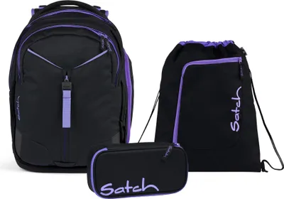 Produktbild von Satch Schulrucksac-Set MATCH Purple Phantom, Mäppchen + Sportbeutel