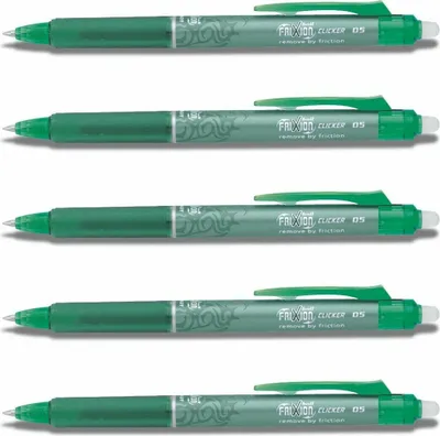 Produktbild von Pilot Frixion Clicker 0.5 Tintenroller grün 5er-Set
