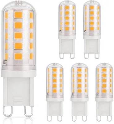 Obrázok produktu pre LED žiarovka G9 3,5 W, teplé svetlo 3000 K, 380 lm, bez možnosti stmievania, energetická úspornosť, balenie po 6 kusoch.