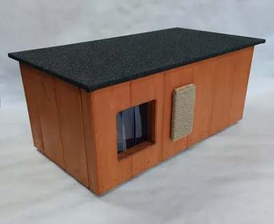 Produktbild von Katzenhaus Katzenhöhle Katzen Hütte Holz Outdoor mit Katzenkratzbaum