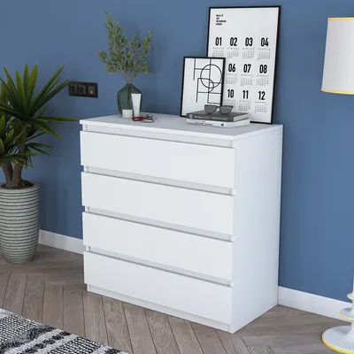 Zdjęcie produktu dla Skye Decor, BE102 - 2431, komoda, biały, 100% płyta wiórowa melaminowana, gatunek E1, 80 x 47 x 97,8 cm