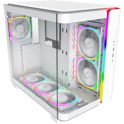 Produktbild von Montech King 95 PRO, Midi Tower, PC, Weiß, ATX, micro ATX, Mini-ITX, Gehärtetes Glas, SPCC, Gaming