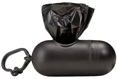 Produktbild von Hundekotbeutel 300 Stück 21x30 cm, mit Spender oder abbaubare Rollen - Schwarz
