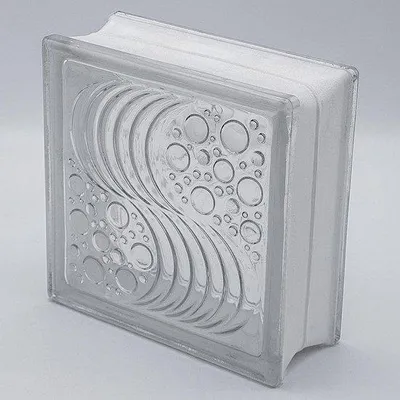 Produktbild von Glasbausteine - Durchlichtende Scheidewände - 19x19x8 cm - Helligkeit Durchlässig - Naturlicht - Glasklare Scheidewände