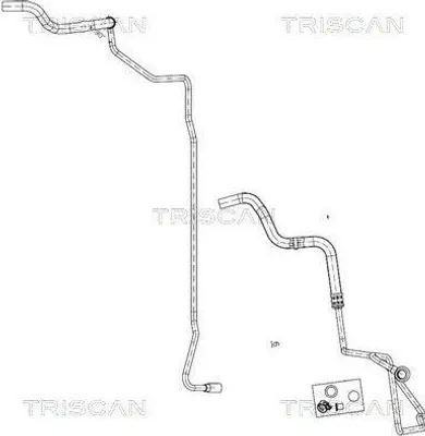 Produktbild von TRISCAN 8516 29011 Servoleitung für VW Golf IV Schrägheck (1J1) von Lenkgetriebe nach Ausgleichsbehälter
