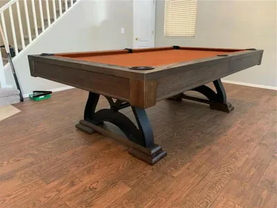 Produktbild von Freizeittisch Billardtisch Stilvoller Spieltisch Holztisch Pooltisch