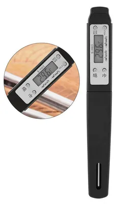 Produktbild von Küchenthermometer digital -50 bis 300℃ Edelstahl Sonde 120mm LCD Anzeige Fleisch Grill Backen Milch Lebensmittel Messgerät Präzision Küchentool