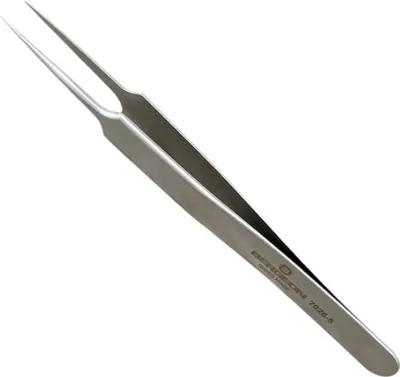 Image de Pince de Précision Bergeon 7026-5 en Acier pour Horlogers et Bijoutiers, Longueur 110 mm