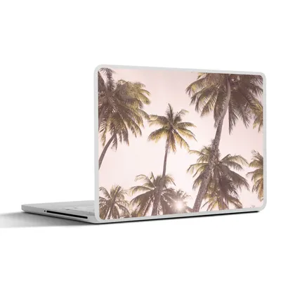 Produktbild von MuchoWow® Laptop Aufkleber Sticker Cover Palmen - Grün - Sonne - Natur 36.5x27.5 cm - Laptop-Sticker