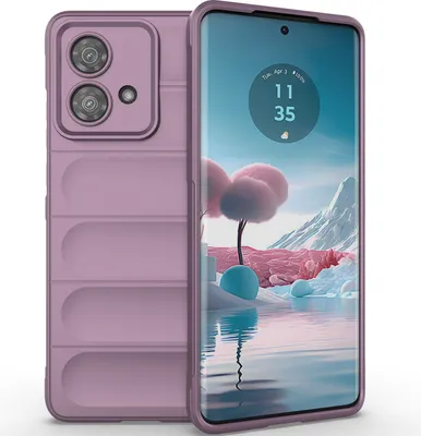 Immagine prodotto di Custodia per Motorola Edge 40 Neo Custodia protettiva in silicone TPU morbido antiurto Viola