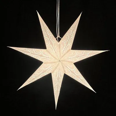 Productafbeelding van Handgemaakte Papier Kerstster met Verlichting