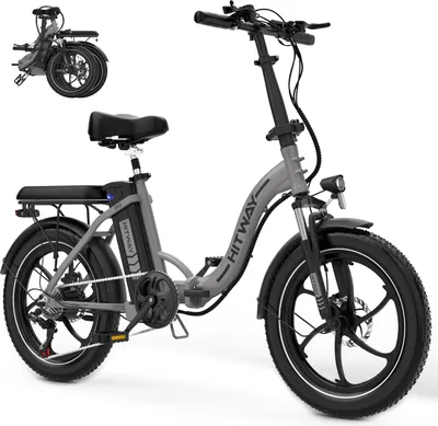Produktbild von E Bike Fat Reifen 20" , Elektrofahrrad Mit 36V 11Ah Batterie, E-Bike für Herren und Damen,Assistenz-Modus Long Range 35-90KM City Mountain Bicycle