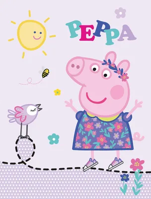 Obrázok produktu pre Detský koberec Peppa Wutz Pig Happy 100x133 cm