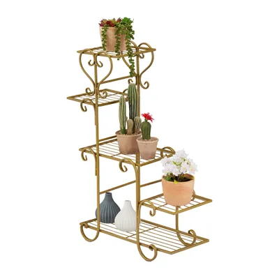 Produktbild von relaxdays Blumenregal Vintage mit 5 Ablagen