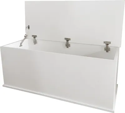 Produktbild von VDD Aufbewahrungstruhe - Spielzeugtruhe - Deckentruhe - 100 cm breit - weiß