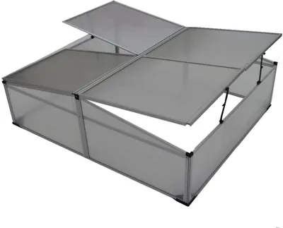 Produktbild von TrendLine Doppel-Frühbeet Alu 100 x 120 x 30/40 cm