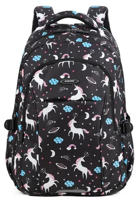 Imagen del producto de Mochila Aoking Uni con Cierre de Cremallera Poliéster Multicolor 33x20x47cm Bianco UNICA