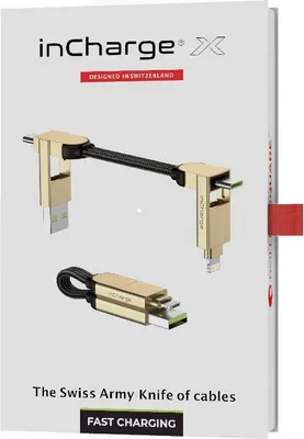 Obrázok produktu pre InCharge X, 100 W, USB-C/Lightning/M.USB, 7 cm, M.beige