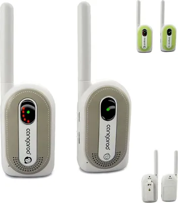 Produktbild von Niania elektroniczna Maternal Instinct o zasięgu do 1,3 km, odbiornik z klipsem do paska, kolor szary