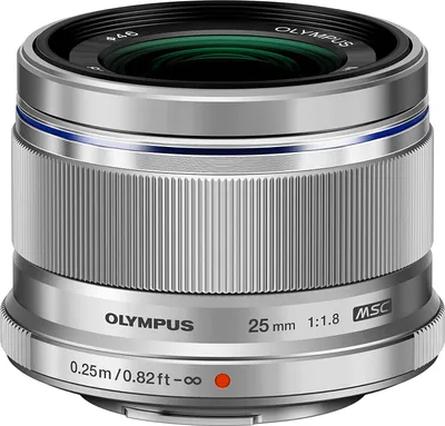 Produktbild von Olympus 25 mm / F 1,8 M,ZUIKO DIGITAL Superweitwinkelobjektiv f?r Micro Four Thirds Systemkameras, F1,8, Autofokus, 46 mm Filterdurchmesser