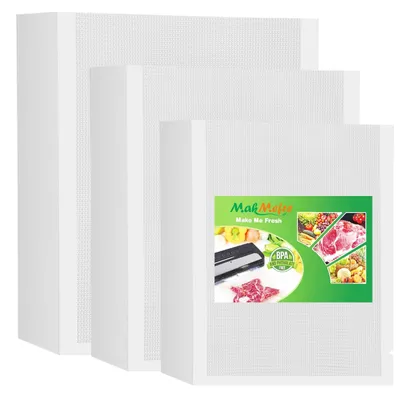 Immagine prodotto di Elzusha - Set di sacchetti sottovuoto riutilizzabili - Senza BPA - 150 pezzi (3 dimensioni)