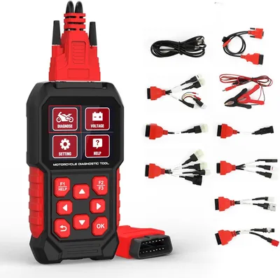 Productafbeelding van Motorfietsdiagnoseapparaat - OBD2 scanner voor foutopslag, multi-systeemdiagnose en realtime datastromen