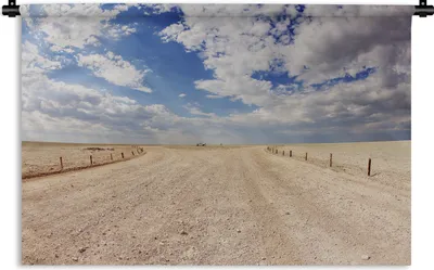 Produktbild von MuchoWow® Wandteppich Wandbehang Blick auf die Etosha-Salzpfanne im Etosha-Nationalpark 120x80 cm Tapisserie Dekoration Wandtuch - Wanddekorationen - Wandtücher