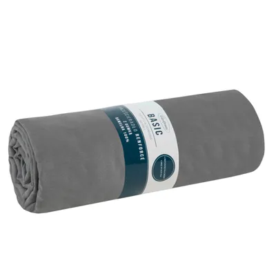 Zdjęcie produktu dla Prześcieradło z gumką Basic 140x200 +30 cm bawełna stalowe