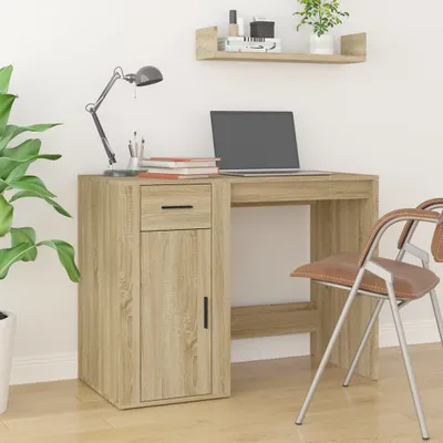 Image de vidaXL Bureau Chêne Sonoma 100x49x75 cm Bois composite - Bureaux