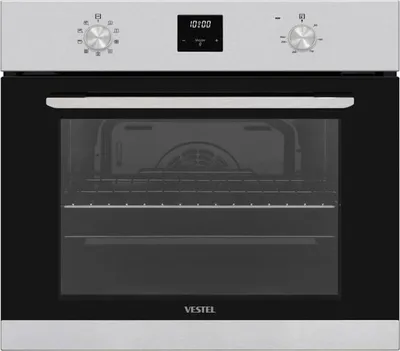 Produktbild von Vestel Einbau Backofen Heißluft Umluft Pizza Stufe Display mit Uhr Timer silber