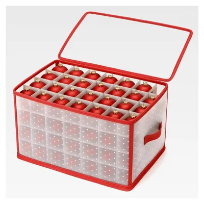 Produktbild von Aufbewahrungsbox für 112 Weihnachtskugeln - Organizer für Christbaumschmuck und Weihnachtsdeko