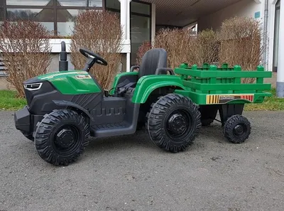 Produktbild von Kinder Elektro Traktor 24V mit 200W Motoren Kindertraktor in grün 10 km/h