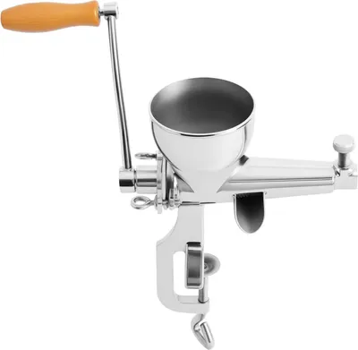 Image de Extracteur manuel de jus d'herbe de blé et de légumes - Presse manuelle à poser sur une table - Acier inoxydable 304 - Vertical - Largeur de serrage ≤ 5,5 cm - 20×32 cm - Argent