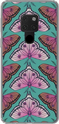 Produktbild von MuchoWow® Handyhülle Schutzhülle Hülle für Telefoonhoesje Huawei P40 Lite Mädchen - Motten - Insekten - Muster - Mädchen - Kinder - Kinder - Kinder - Mädchen Silikon Softcase Handy Hülle - Handy