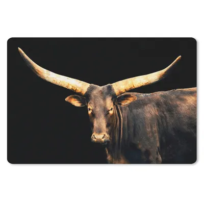Produktbild von MuchoWow® Mauspad Mousepad Kuh - Watussi - Braun 27x18 cm - Mousepads - Maus Mat - Pad - Mausunterlage - Büroartikel - Desk Matten