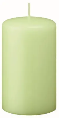 Produktbild von Flachkopf-Stumpenkerzen Kiwi Hellgrün 100 x Ø 80 mm, 8 Stück