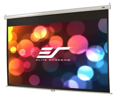 Produktbild von Elite Screens "Manual M106XWH" Rollo Leinwand 234,7cm x 132,1cm (BxH) 16:9, Manuell, 2,69 m (106"), 2,35 m, 132,1 cm, 16:9