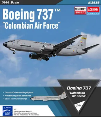 Image de Kit avion 12639 - Boeing 737 "Colombian Air Force" (1:144)
