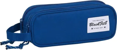 Obrázek produktu pro Safta Blackfit8 Oxford Double Pencil Case Blue Man Blue One Size