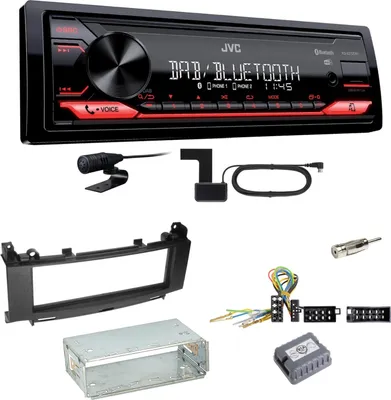 Produktbild von JVC KD-X272DBT Digitalradio USB MP3 Einbauset für Mercedes A B Klasse W245 W169