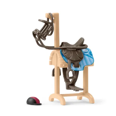 Immagine prodotto di Schleich Horse Club - Cavalletto per sella + finimenti dl