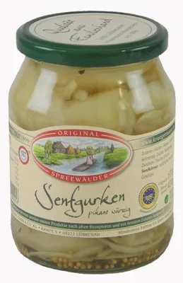 Produktbild von Krügermanns Original Spreewälder Senfgurken (720 ml Glas)