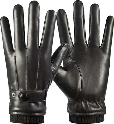 Produktbild von Warme Herren-Winterhandschuhe, fleecegefütterte, wind- und wasserdichte Handschuhe.