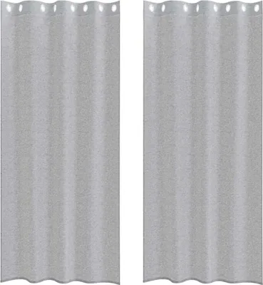 Obrázok produktu pre vidaXL Voile záves 2 ks tmavošedá 225 x 140 cm polyester
