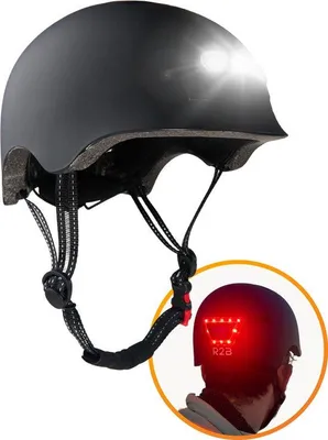 Produktbild von R2B R2B Fahrradhelm Erwachsene - LED-Beleuchtung - Größe M - 52-56 cm - Fahrradhelm Damen - Fahrradhelm Herren - Elektrofahrrad - Fahrradhelm - Auch als Fatbike & Skatehelm